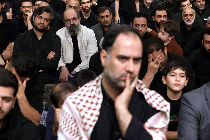 Photos: Third night of Muharram mourning ceremonies on eve of Tasu’a held in the Imam Khomeini (ra) Hussainiyah