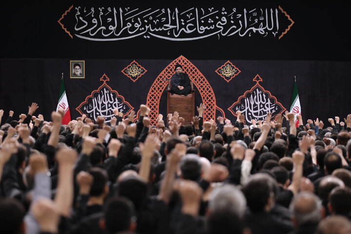 Photos: Third night of Muharram mourning ceremonies on eve of Tasu’a held in the Imam Khomeini (ra) Hussainiyah
