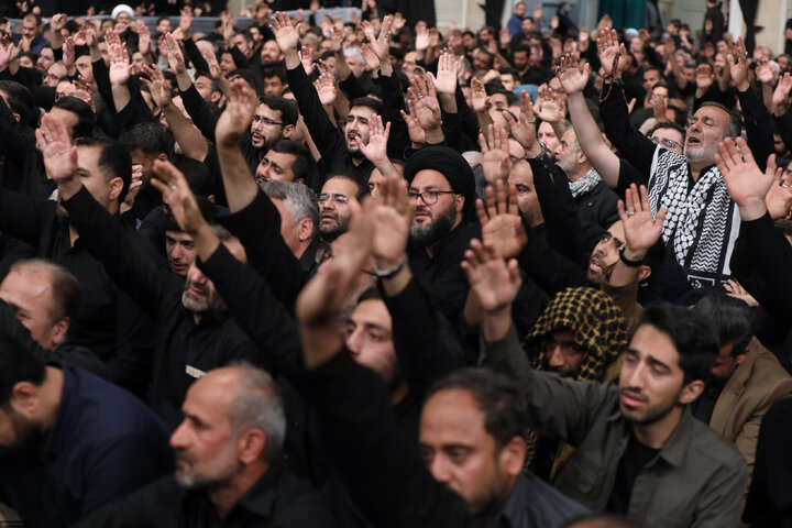 Photos: Third night of Muharram mourning ceremonies on eve of Tasu’a held in the Imam Khomeini (ra) Hussainiyah