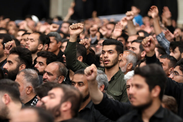 Photos: Third night of Muharram mourning ceremonies on eve of Tasu’a held in the Imam Khomeini (ra) Hussainiyah