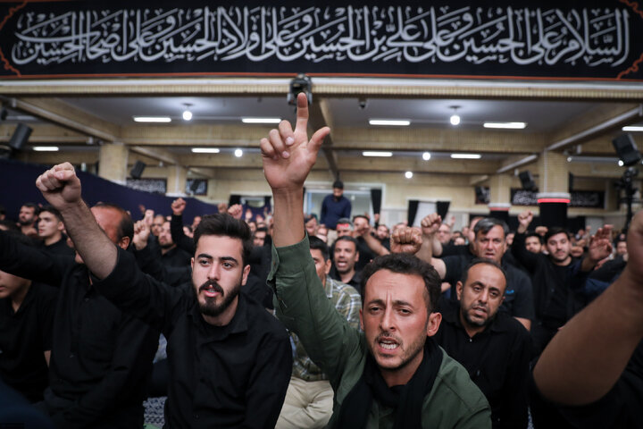 Photos: Third night of Muharram mourning ceremonies on eve of Tasu’a held in the Imam Khomeini (ra) Hussainiyah