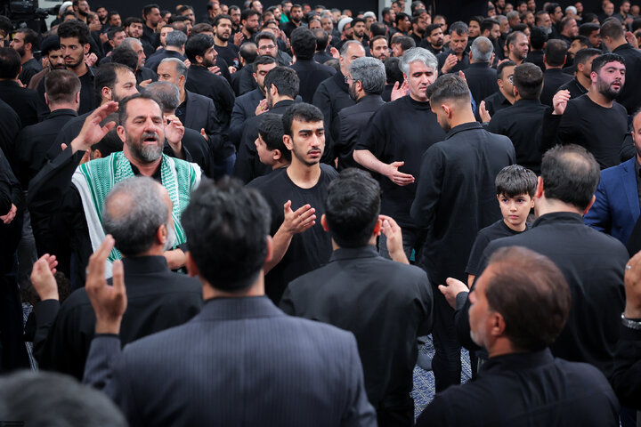 Photos: Third night of Muharram mourning ceremonies on eve of Tasu’a held in the Imam Khomeini (ra) Hussainiyah