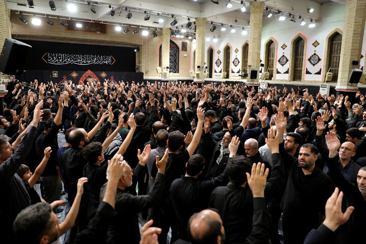 Photos: Third night of Muharram mourning ceremonies on eve of Tasu’a held in the Imam Khomeini (ra) Hussainiyah