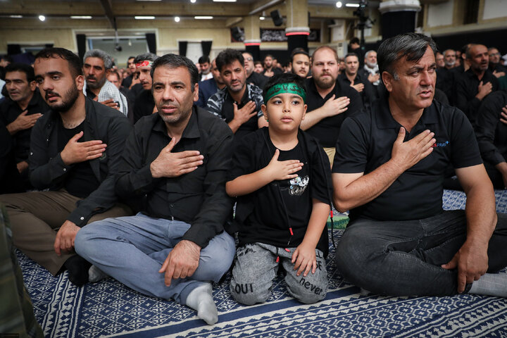 Photos: Third night of Muharram mourning ceremonies on eve of Tasu’a held in the Imam Khomeini (ra) Hussainiyah