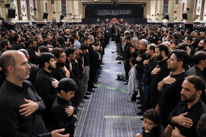 Photos: Third night of Muharram mourning ceremonies on eve of Tasu’a held in the Imam Khomeini (ra) Hussainiyah