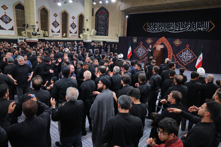 Photos: Third night of Muharram mourning ceremonies on eve of Tasu’a held in the Imam Khomeini (ra) Hussainiyah