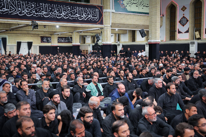 Photos: Third night of Muharram mourning ceremonies on eve of Tasu’a held in the Imam Khomeini (ra) Hussainiyah