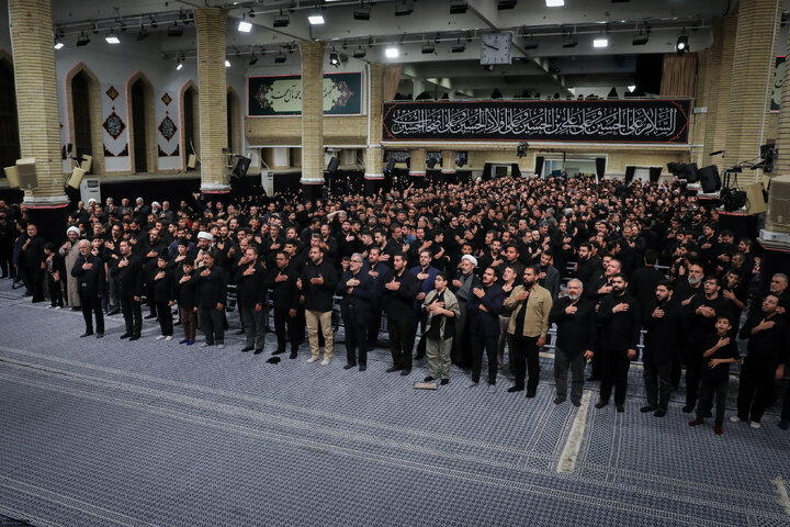 Photos: Third night of Muharram mourning ceremonies on eve of Tasu’a held in the Imam Khomeini (ra) Hussainiyah