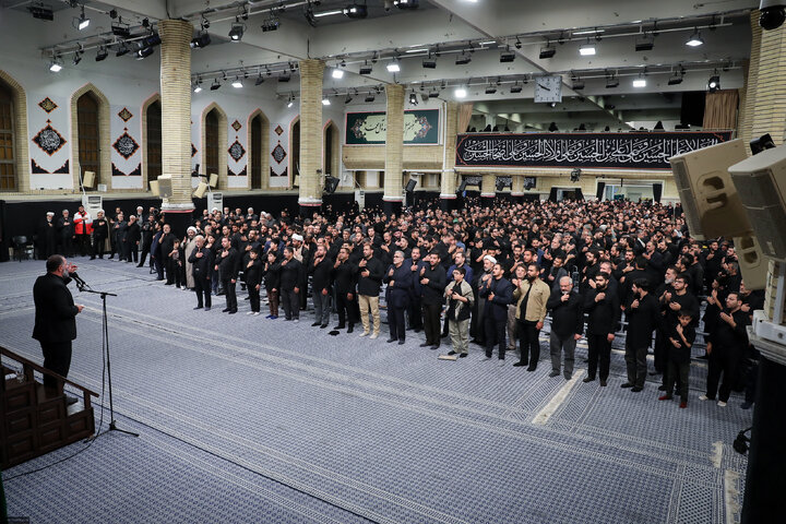 Photos: Third night of Muharram mourning ceremonies on eve of Tasu’a held in the Imam Khomeini (ra) Hussainiyah