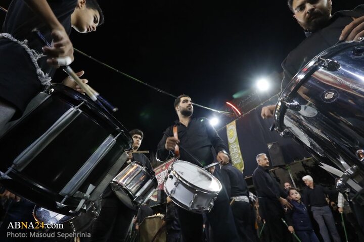 نهمین شب محرم در هیئت عزاداران محله عزیزآباد مارالان شهر تبریز