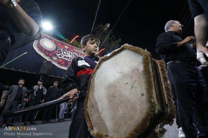 نهمین شب محرم در هیئت عزاداران محله عزیزآباد مارالان شهر تبریز
