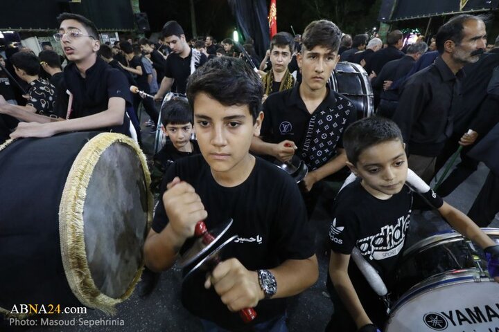 نهمین شب محرم در هیئت عزاداران محله عزیزآباد مارالان شهر تبریز