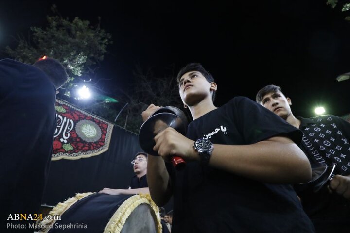 نهمین شب محرم در هیئت عزاداران محله عزیزآباد مارالان شهر تبریز