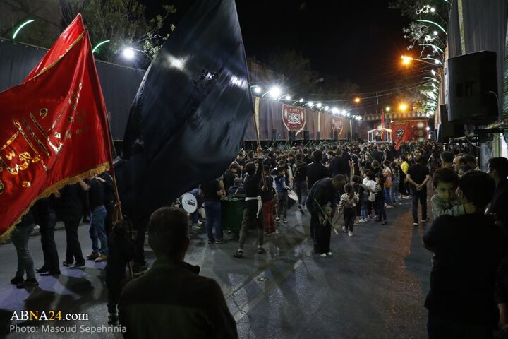 نهمین شب محرم در هیئت عزاداران محله عزیزآباد مارالان شهر تبریز