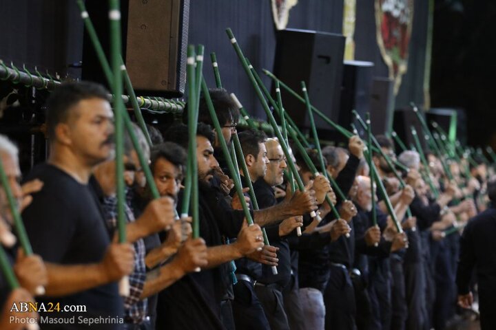 نهمین شب محرم در هیئت عزاداران محله عزیزآباد مارالان شهر تبریز