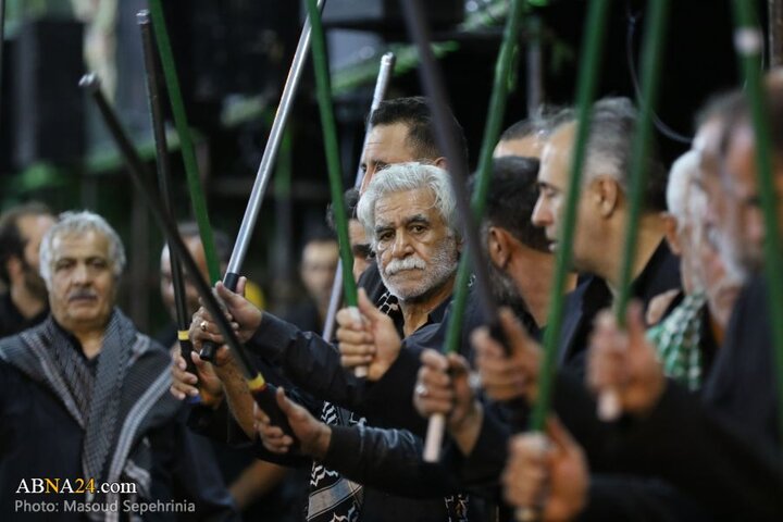 نهمین شب محرم در هیئت عزاداران محله عزیزآباد مارالان شهر تبریز