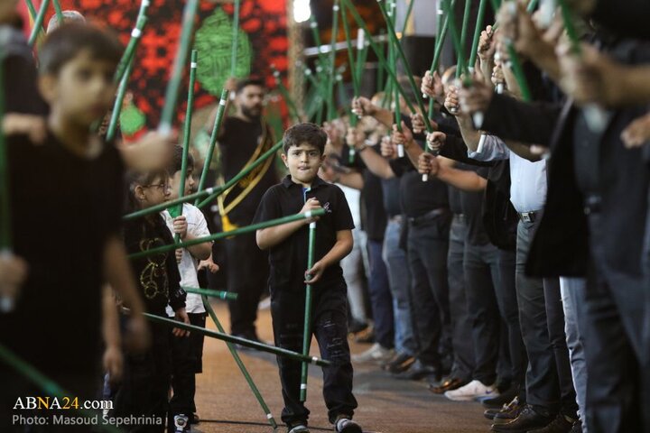 نهمین شب محرم در هیئت عزاداران محله عزیزآباد مارالان شهر تبریز