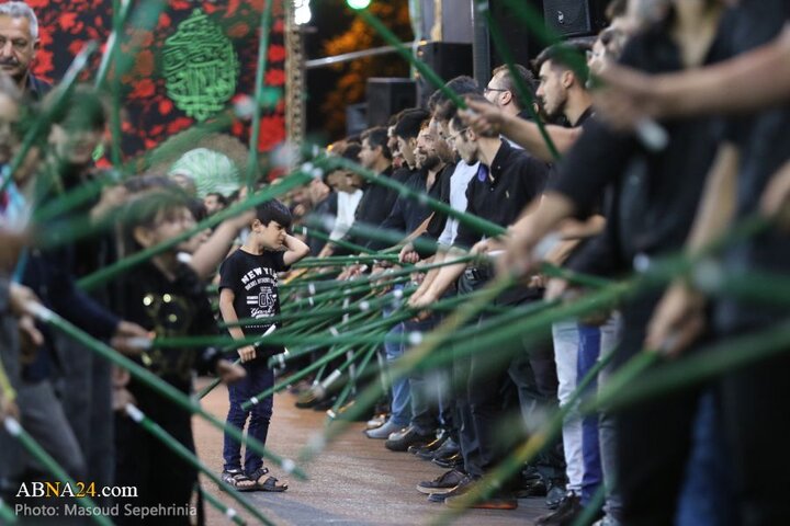 نهمین شب محرم در هیئت عزاداران محله عزیزآباد مارالان شهر تبریز