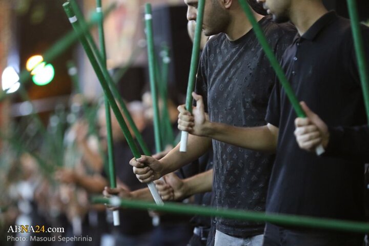 نهمین شب محرم در هیئت عزاداران محله عزیزآباد مارالان شهر تبریز