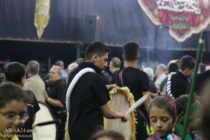 نهمین شب محرم در هیئت عزاداران محله عزیزآباد مارالان شهر تبریز