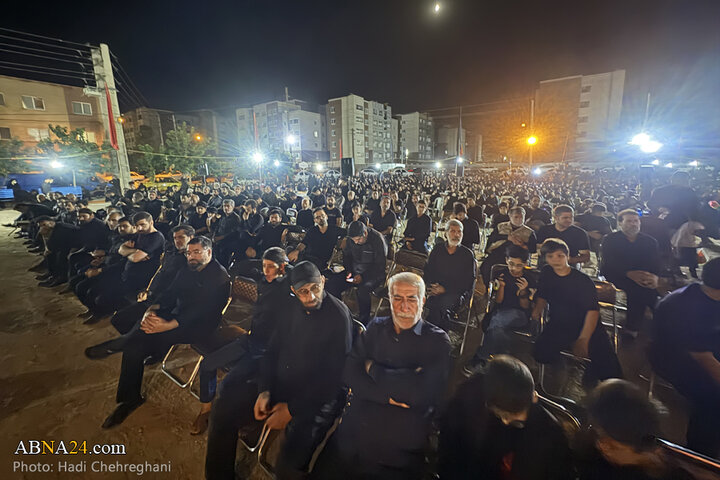 مراسم عزاداری شب تاسوعای حسینی در پردیسان قم