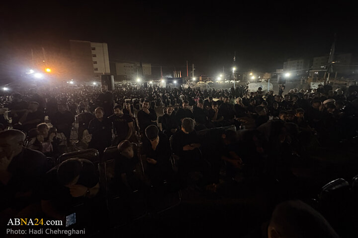 مراسم عزاداری شب تاسوعای حسینی در پردیسان قم