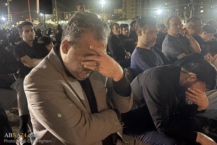 مراسم عزاداری شب تاسوعای حسینی در پردیسان قم