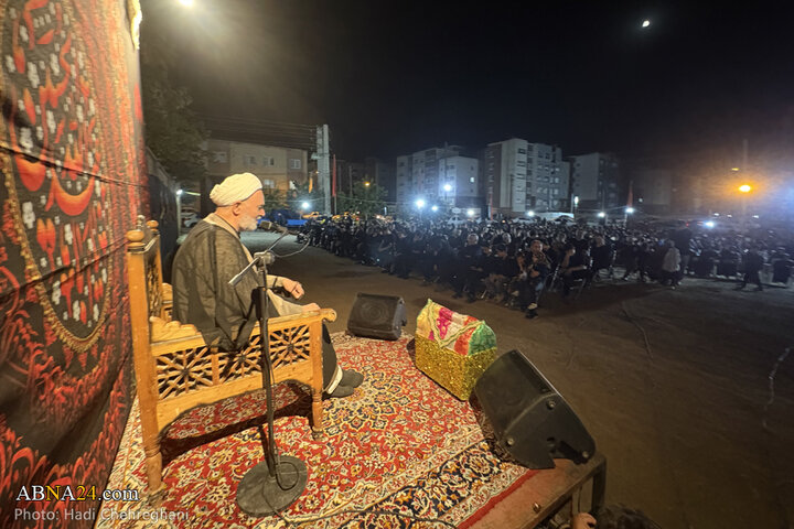 مراسم عزاداری شب تاسوعای حسینی در پردیسان قم