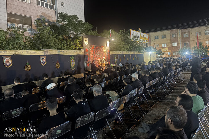 مراسم عزاداری شب تاسوعای حسینی در پردیسان قم
