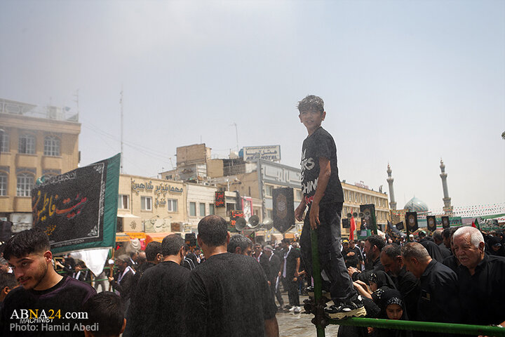 عزاداری مردم شهر قم در روز تاسوعای حسینی