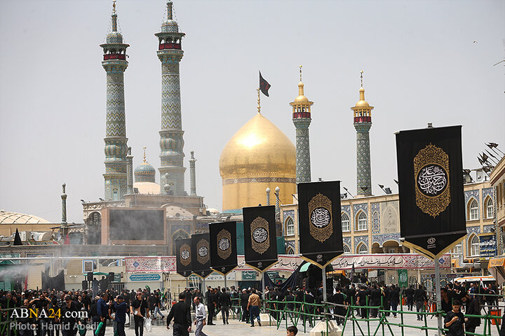 عزاداری مردم شهر قم در روز تاسوعای حسینی