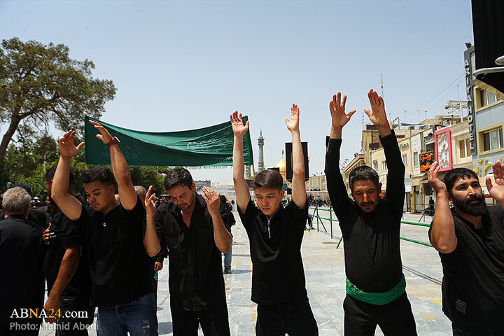 عزاداری مردم شهر قم در روز تاسوعای حسینی