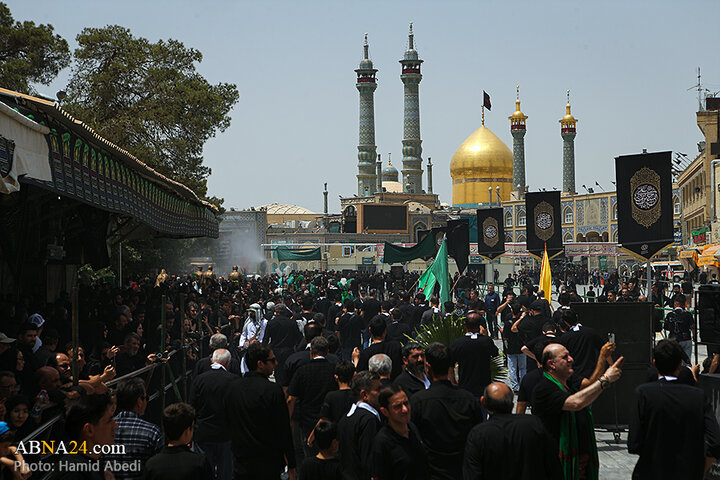 عزاداری مردم شهر قم در روز تاسوعای حسینی