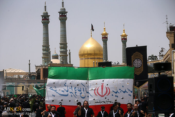 عزاداری مردم شهر قم در روز تاسوعای حسینی