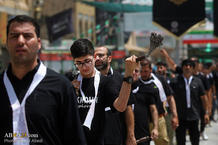 عزاداری مردم شهر قم در روز تاسوعای حسینی