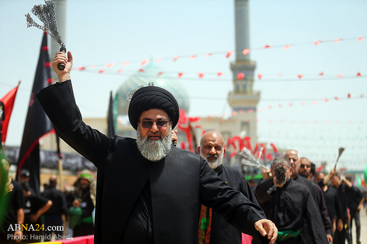 عزاداری مردم شهر قم در روز تاسوعای حسینی