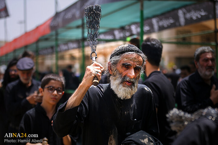 عزاداری مردم شهر قم در روز تاسوعای حسینی