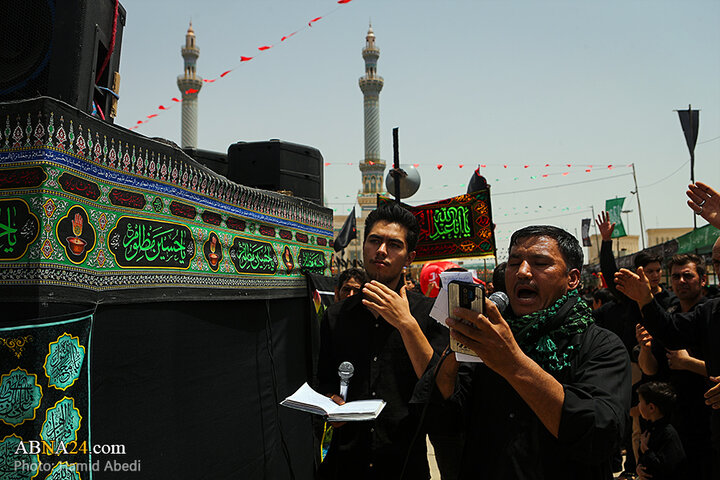 عزاداری مردم شهر قم در روز تاسوعای حسینی