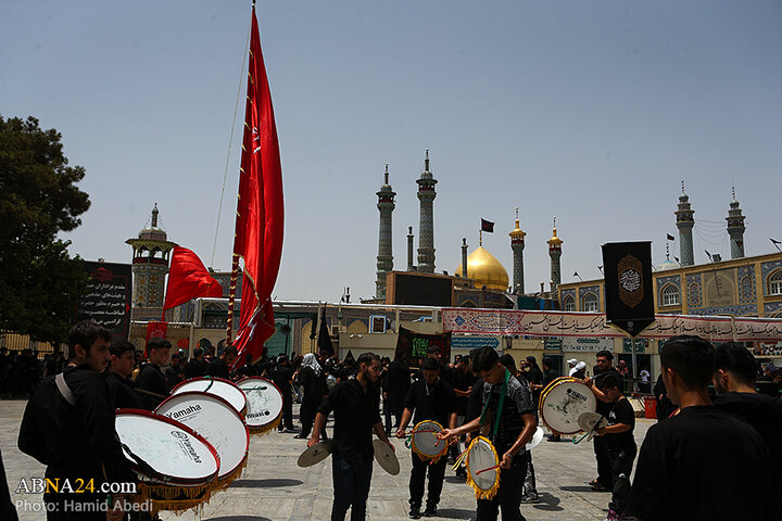 عزاداری مردم شهر قم در روز تاسوعای حسینی