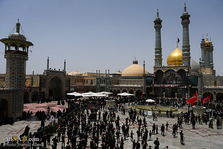 عزاداری مردم شهر قم در روز تاسوعای حسینی