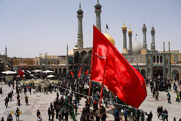 عزاداری مردم شهر قم در روز تاسوعای حسینی