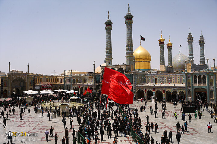 عزاداری مردم شهر قم در روز تاسوعای حسینی