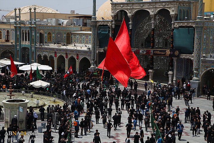 عزاداری مردم شهر قم در روز تاسوعای حسینی