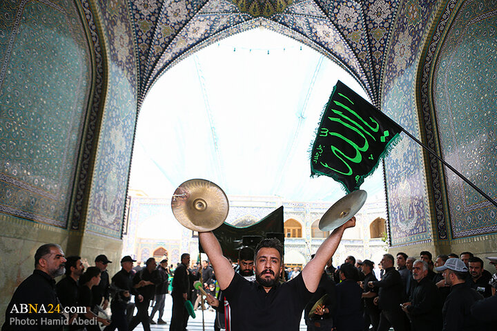 عزاداری مردم شهر قم در روز تاسوعای حسینی