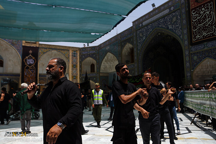 عزاداری مردم شهر قم در روز تاسوعای حسینی