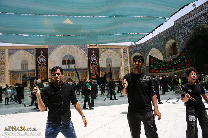 عزاداری مردم شهر قم در روز تاسوعای حسینی