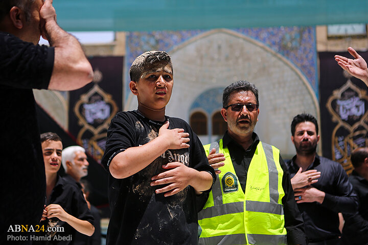 عزاداری مردم شهر قم در روز تاسوعای حسینی