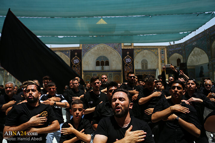 عزاداری مردم شهر قم در روز تاسوعای حسینی