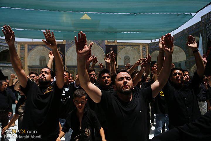 عزاداری مردم شهر قم در روز تاسوعای حسینی