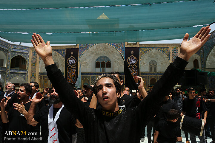 عزاداری مردم شهر قم در روز تاسوعای حسینی